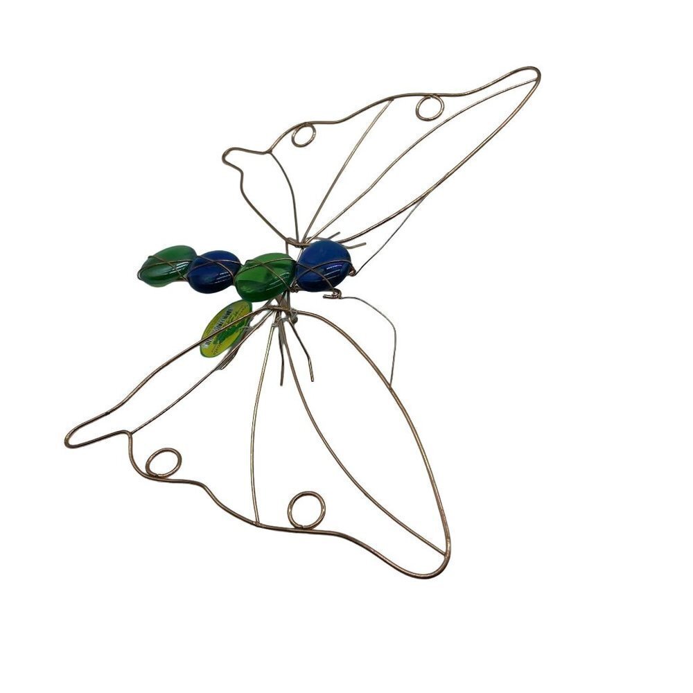 Yardwork Originals Butterfly Lawn Decor Wire Crystal Pieces